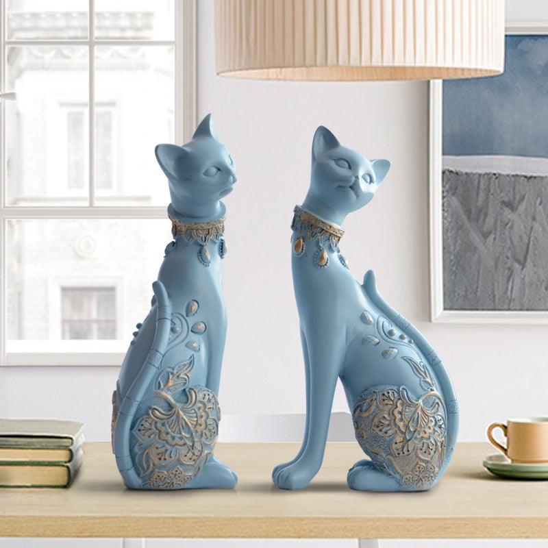Esculturas em Resina feitas a Mão - Gatos do Faraó - ModernLar