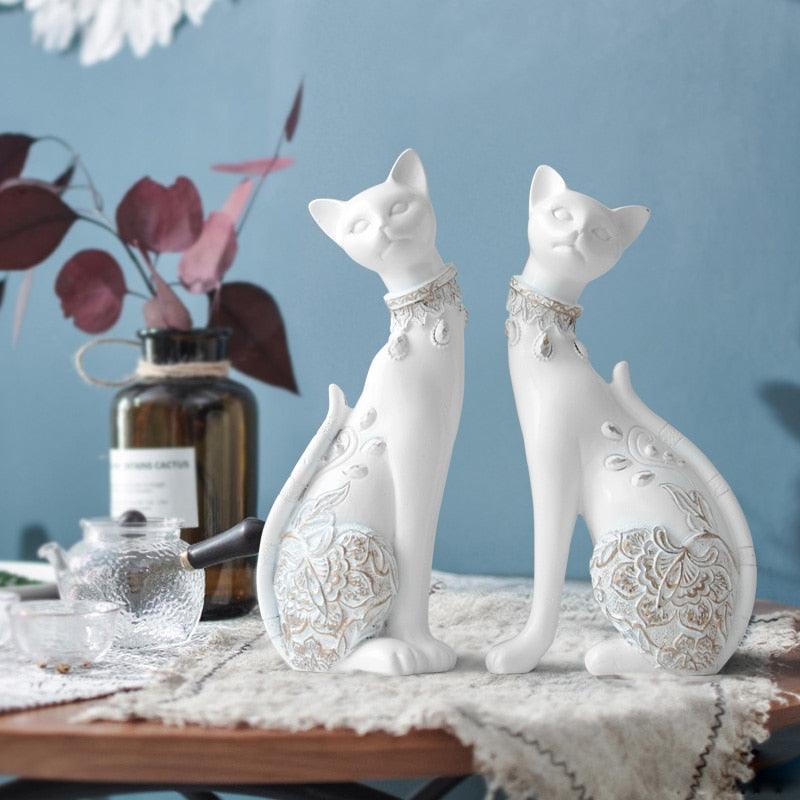 Esculturas em Resina feitas a Mão - Gatos do Faraó - ModernLar