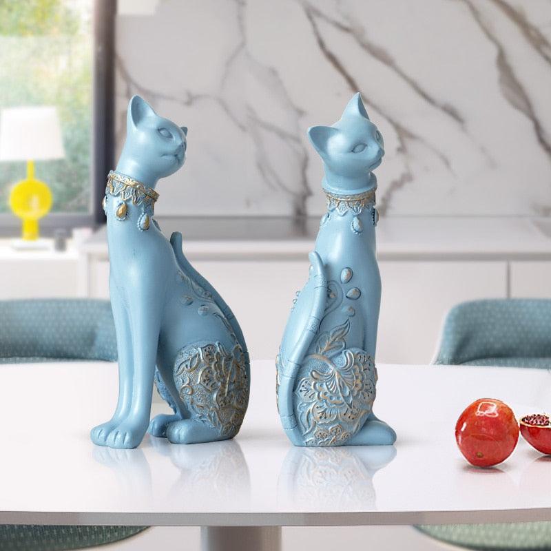 Esculturas em Resina feitas a Mão - Gatos do Faraó - ModernLar