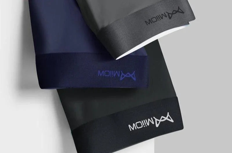 3Pcs Cueca em Seda Gelo (Antibacteriana) - ModernLar