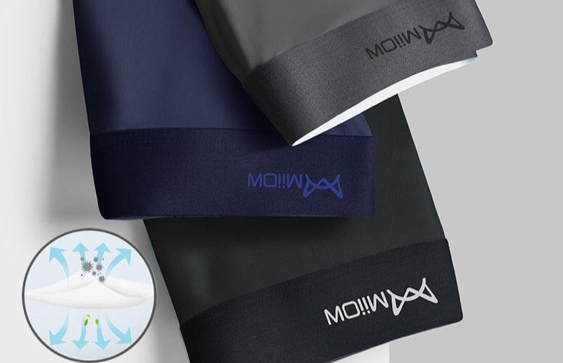 3Pcs Cueca em Seda Gelo (Antibacteriana) - ModernLar