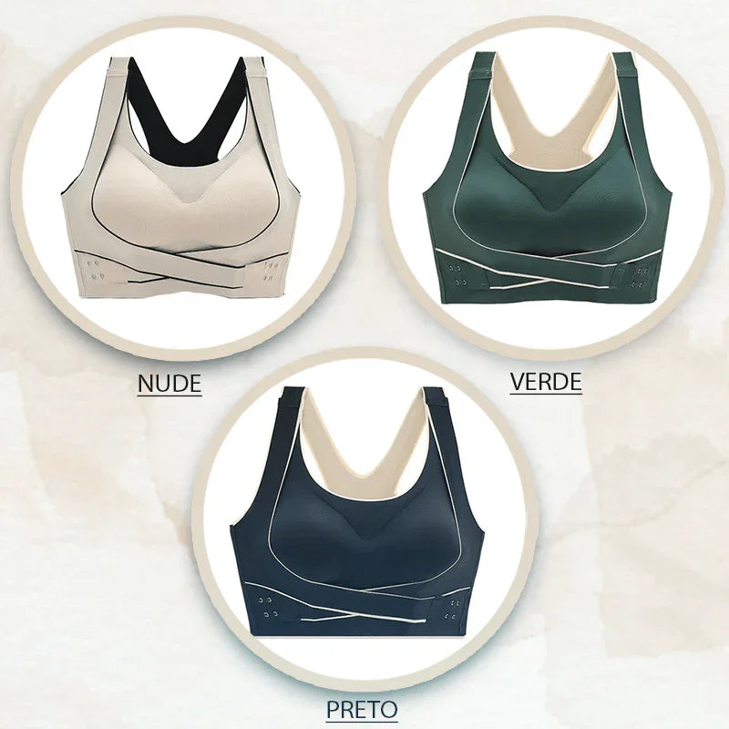 Sutiã Corretor Postural Elegância Active (Super Oferta Compre 2 e Leve 3) - O Único que te Oferece Conforto, Suporte e Postura Perfeita! - ModernLar