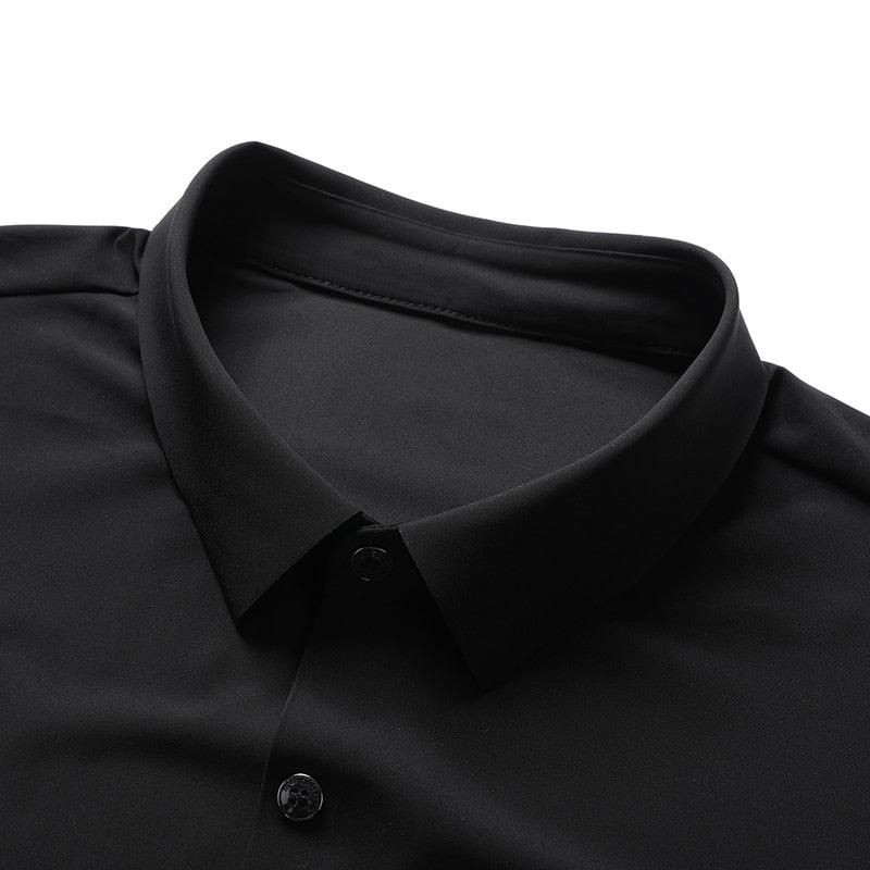 Camisa Social Manga Curta em Seda Gelo - Alto Padrão / Um toque de elegância em seu guarda-roupa! - ModernLar
