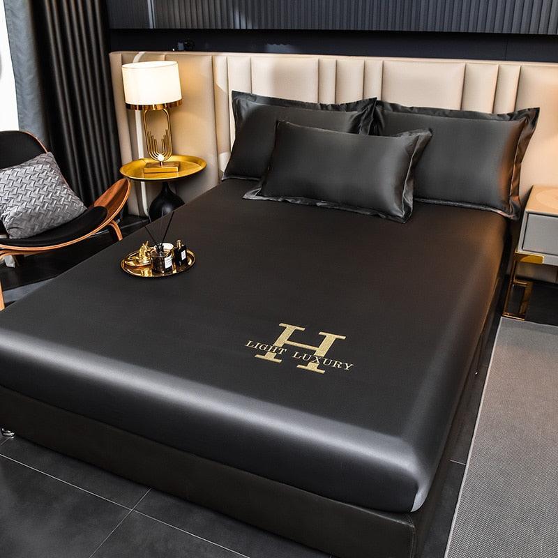 Jogo de Lençol + Fronhas em Cetim - Light Luxury - ModernLar