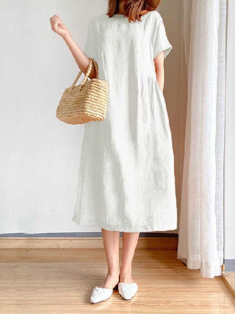 Vestido Soltinho Bella Senhorita™/ A Combinação Ideal de Conforto e Estilo. - ModernLar