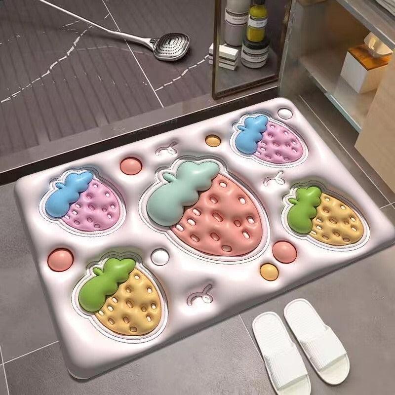 Tapete Coreano Antiderrapante - Flowers - ModernLar