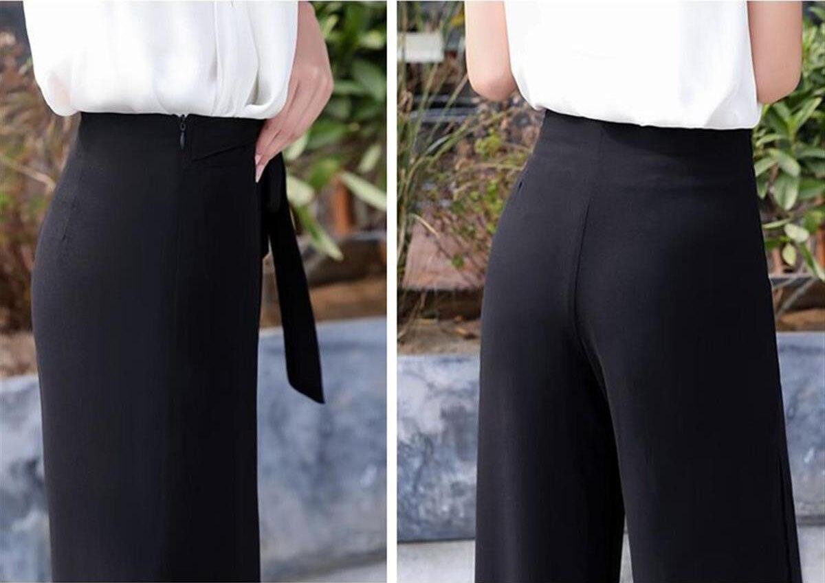 Calça Venezia™ em Chiffon Dupla Camada / A Calça da Mulher que Esbanja Luxo, Leveza & Exclusividade! - ModernLar