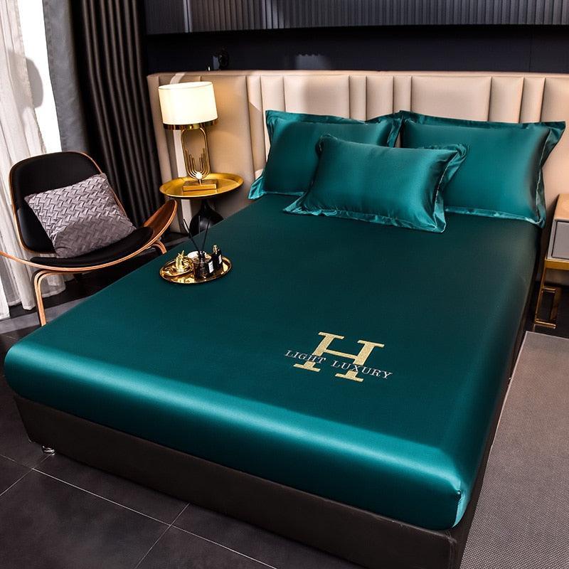 Jogo de Lençol + Fronhas em Cetim - Light Luxury - ModernLar