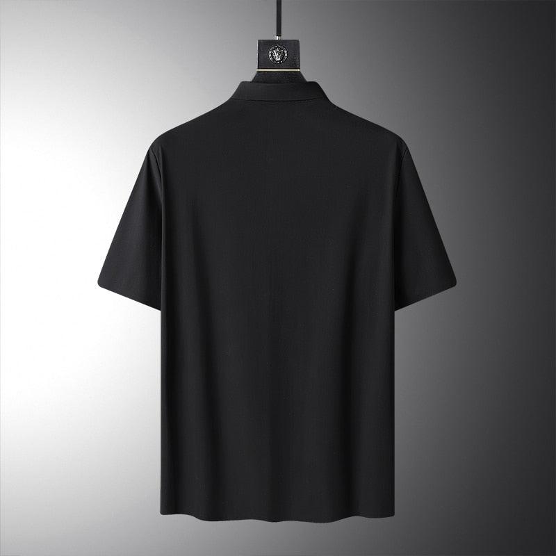 Camisa Social Manga Curta em Seda Gelo - Alto Padrão / Um toque de elegância em seu guarda-roupa! - ModernLar