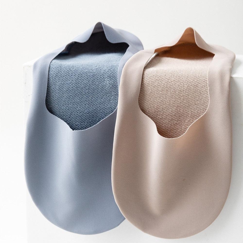 Meia Invisível em Seda Gelo 10 Pares / Tecnologia Antibacteriana e Antitranspirante - ModernLar