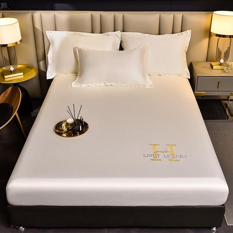 Jogo de Lençol + Fronhas em Cetim - Light Luxury - ModernLar