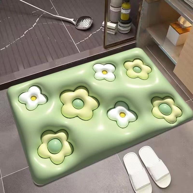 Tapete Coreano Antiderrapante - Flowers - ModernLar