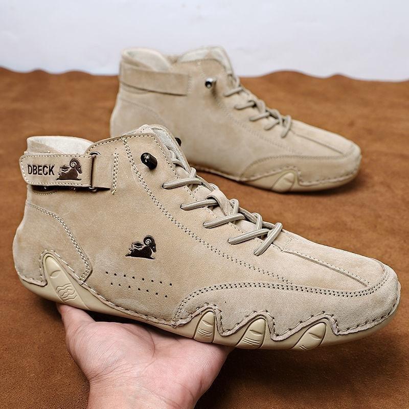 Bota Dbeck™ Trabalhada em Camurça Italiana / + Boné Tático Camuflado do Brasil de Brinde - ModernLar
