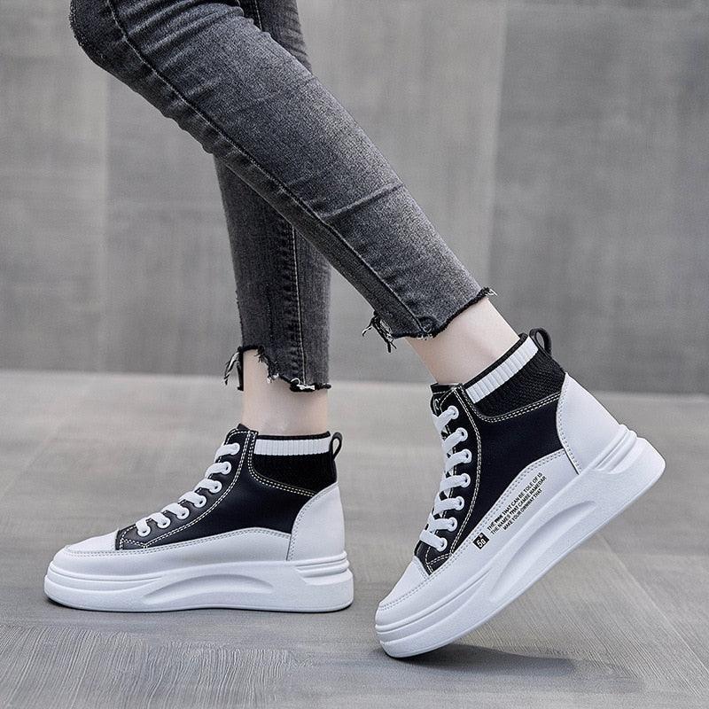 Tênis Feminino Cano Alto - Snowy Step / Tênis de alta qualidade com Tecido Rspirável! - ModernLar