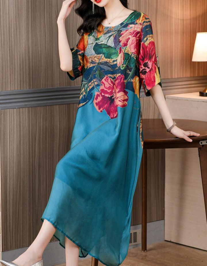 Vestido Floral Versalhes Moda Gringa / O Campeão em Luxo e Conforto! - ModernLar