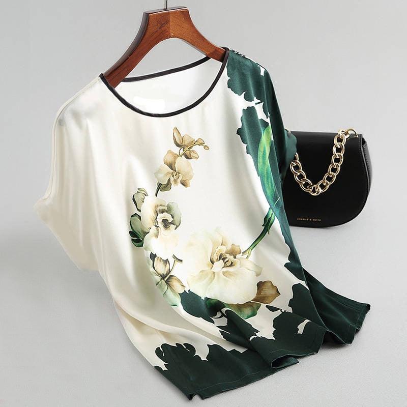 Blusinha Feminina em Cetim - Flower Bloom / Floresça com estilo e conforto! - ModernLar