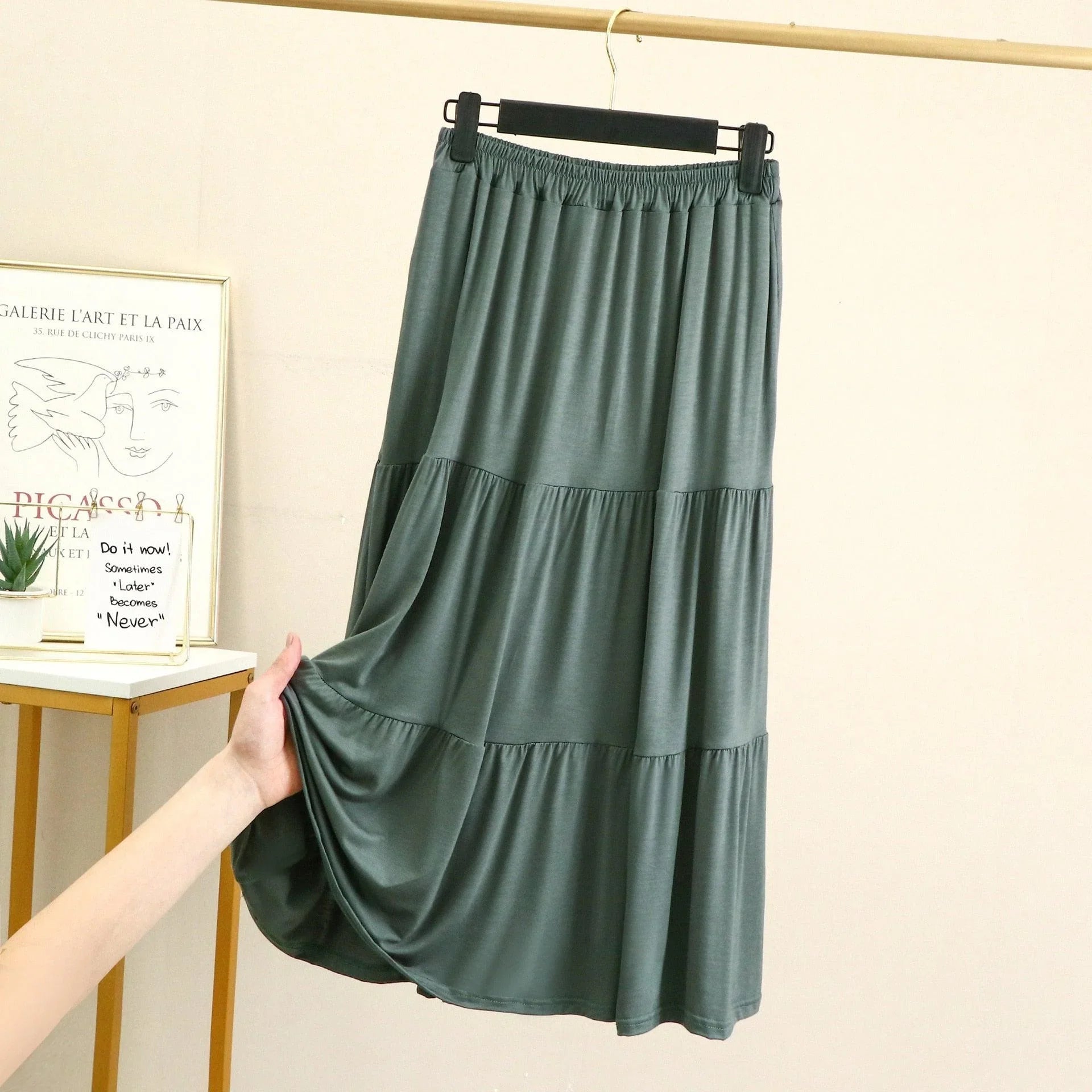 Saia Gentle em Modal - Tamanho Único (super elástica na cintura) - ModernLar