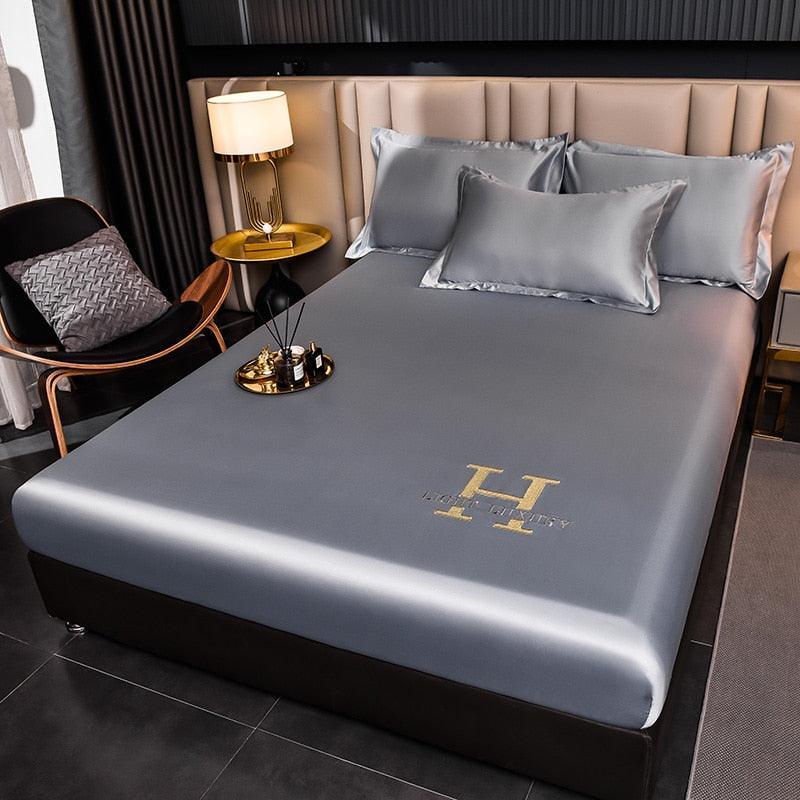 Jogo de Lençol + Fronhas em Cetim - Light Luxury - ModernLar