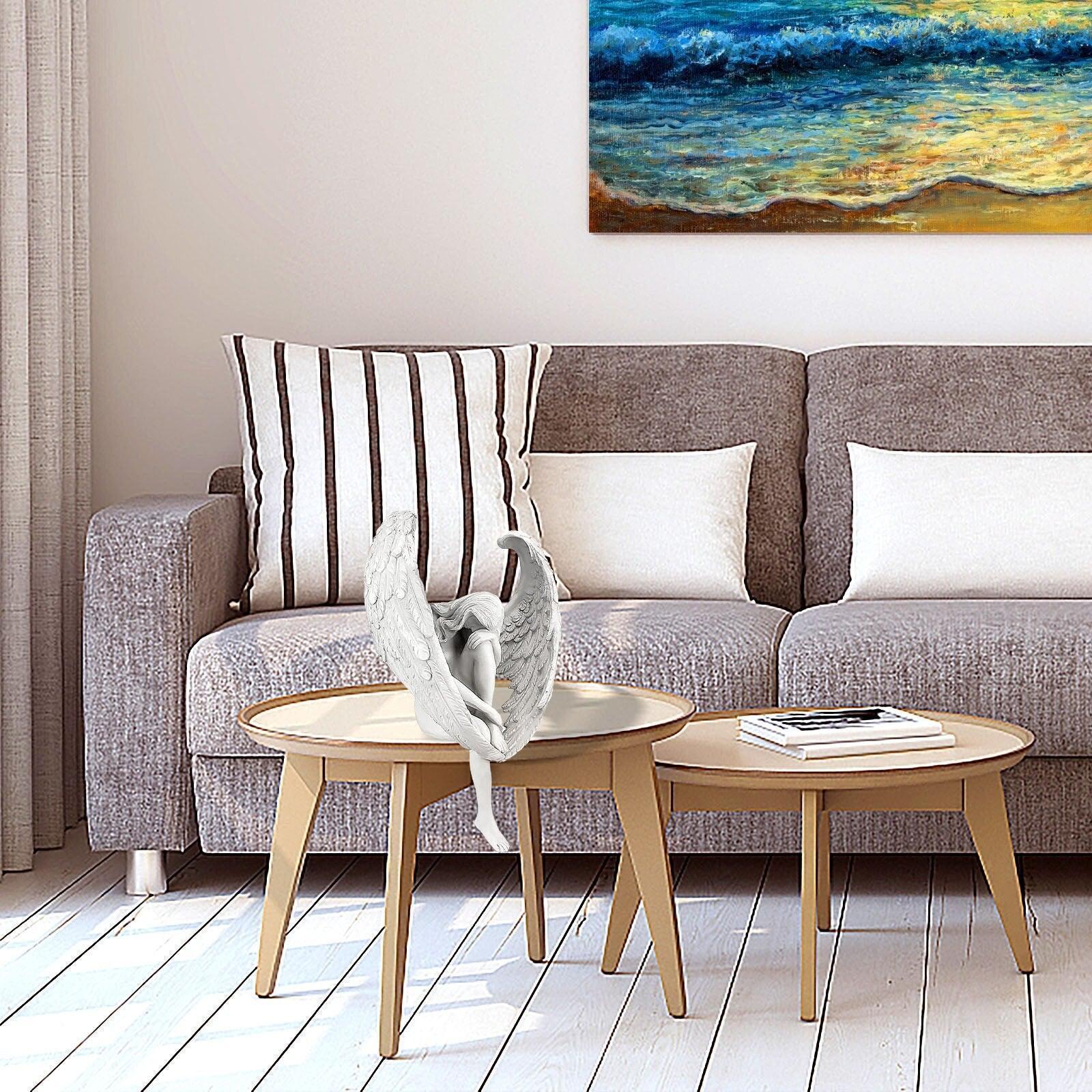 Escultura Decorativa em Resina - Anjo da Meia Noite - ModernLar