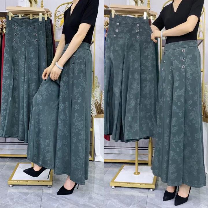 Calça Estilo Saia Madame em Seda Gelo / A Campeã em Leveza & Elegância! - ModernLar