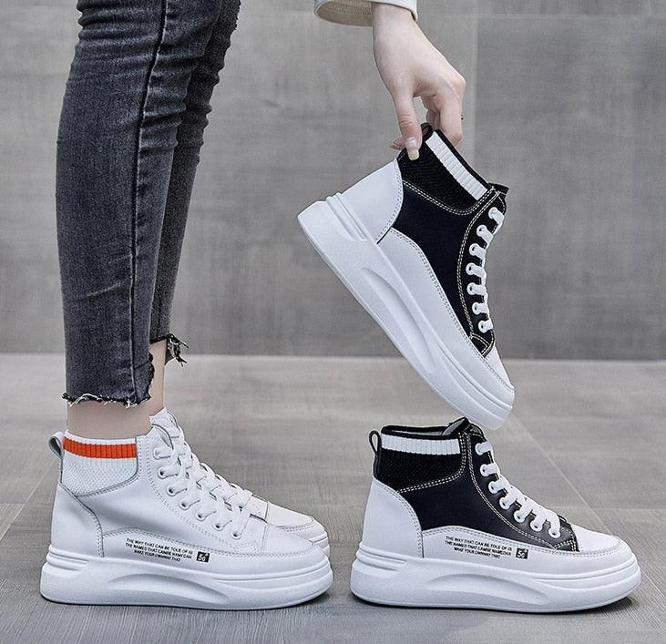 Tênis Feminino Cano Alto - Snowy Step / Tênis de alta qualidade com Tecido Rspirável! - ModernLar