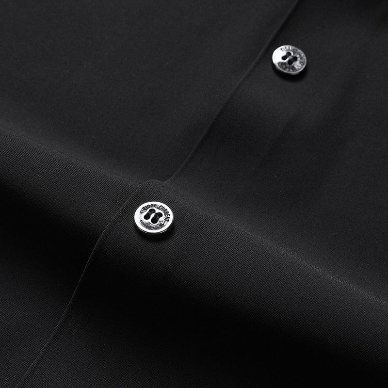 Camisa Social Manga Curta em Seda Gelo - Alto Padrão / Um toque de elegância em seu guarda-roupa! - ModernLar