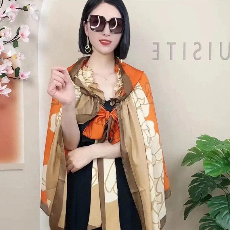 Kit de Lenços Xales Lotus™ Moda Europeia (Pacote Fechado com 5 Estampas Diferentes) - ModernLar