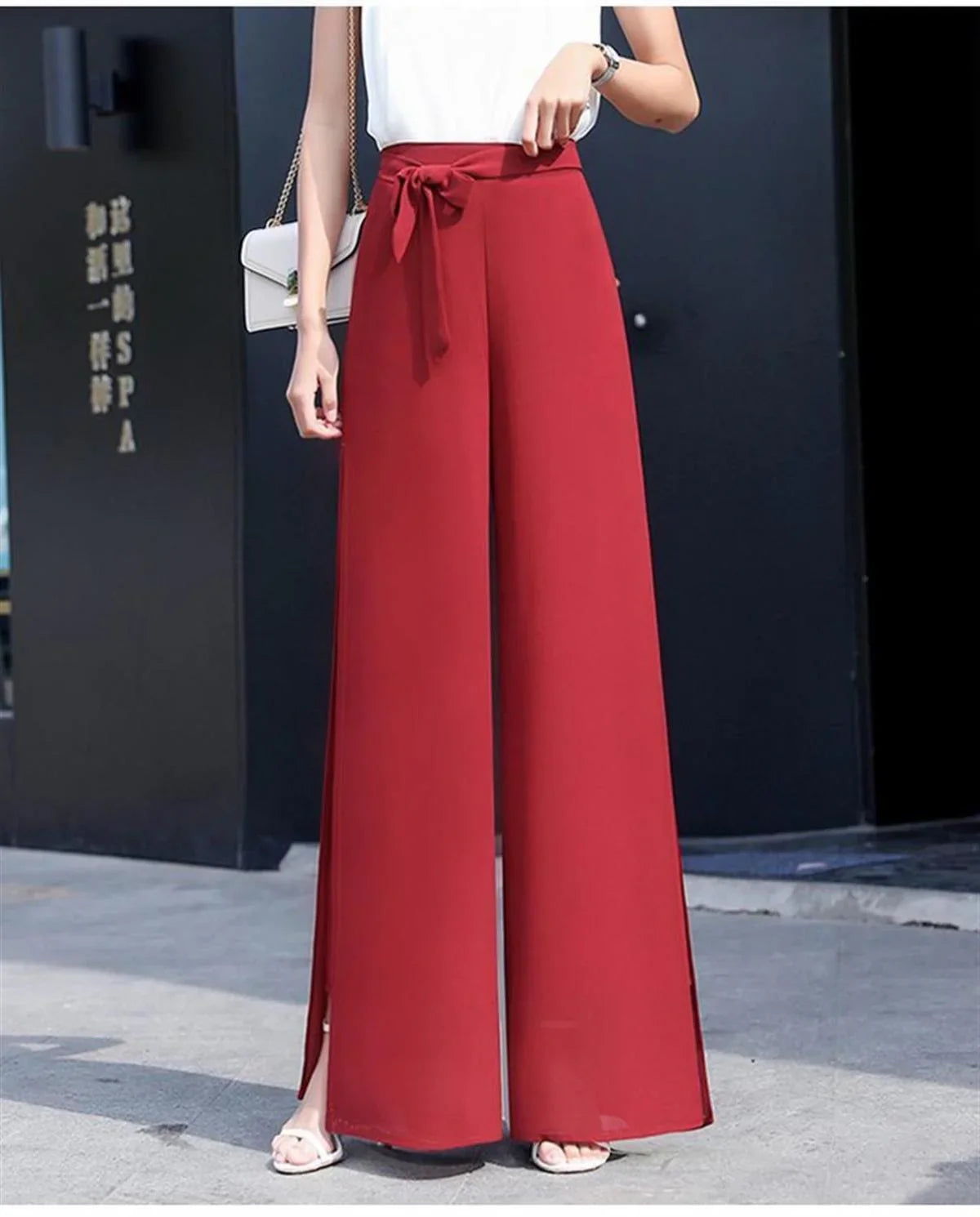 Calça Venezia™ em Chiffon Dupla Camada / A Calça da Mulher que Esbanja Luxo, Leveza & Exclusividade! - ModernLar