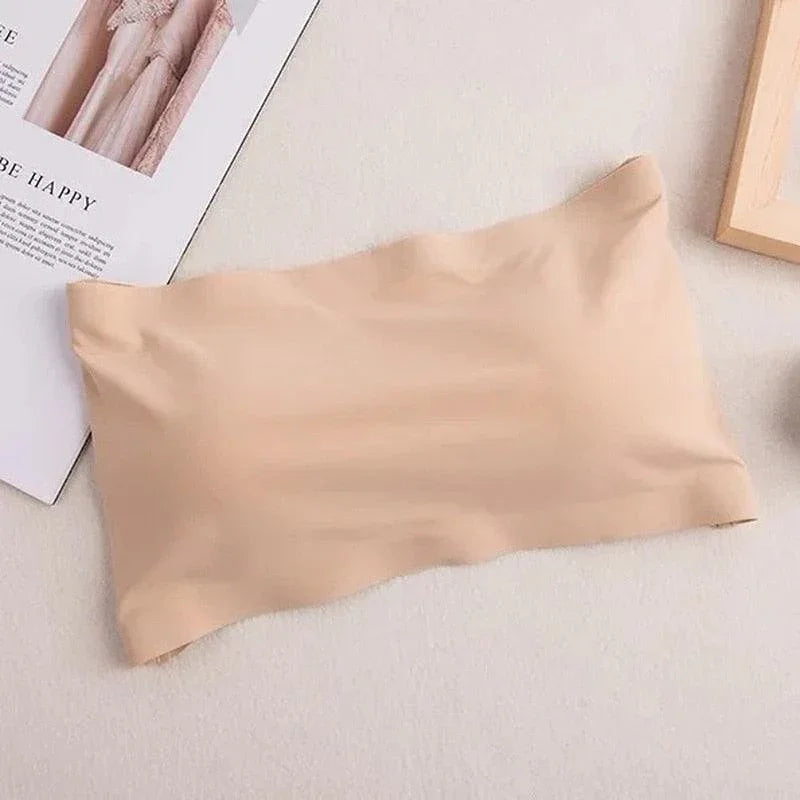 Sutiãs Sem Alça Monabelle™ em Seda Gelo / Kit com 4 Unidades de Cores Diferentes! - ModernLar