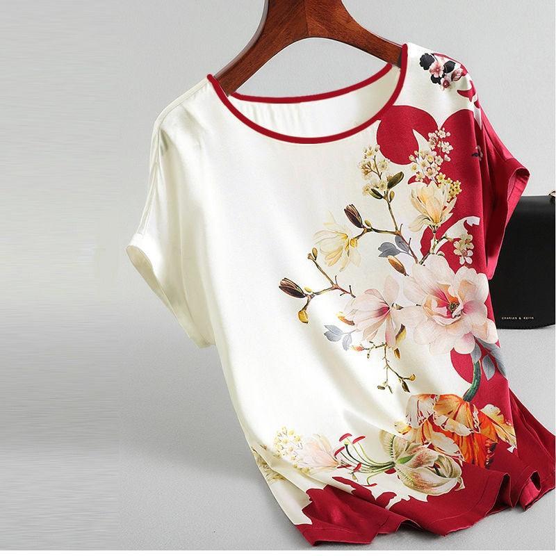 Blusinha Feminina em Cetim - Flower Bloom / Floresça com estilo e conforto! - ModernLar
