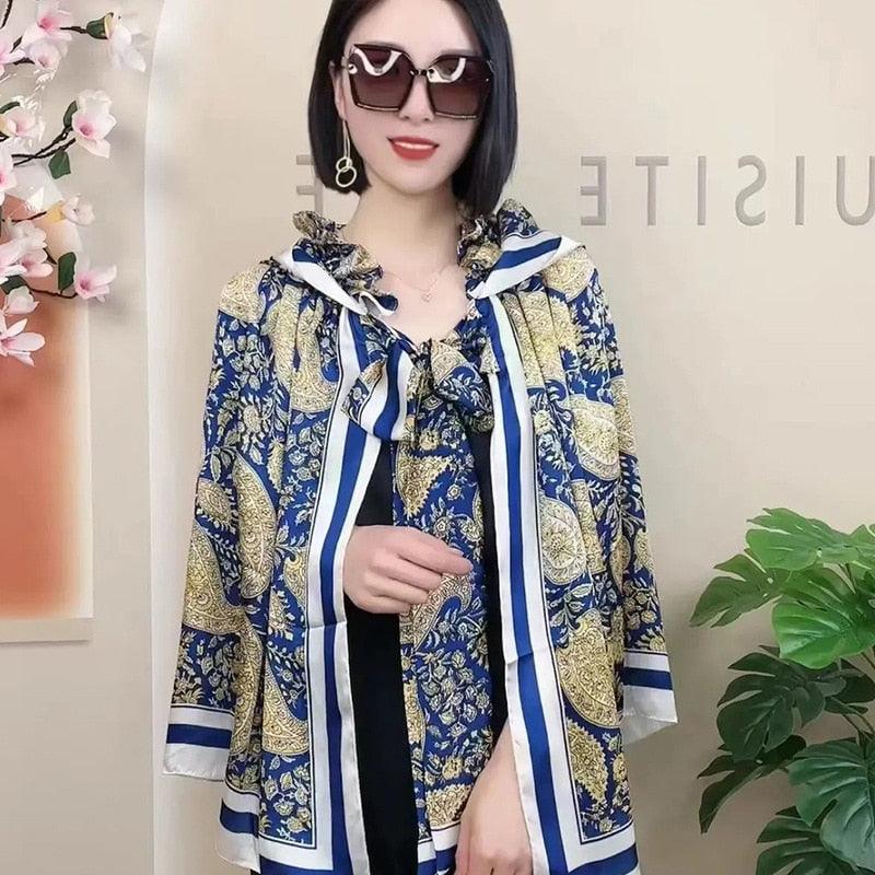 Kit de Lenços Xales Lotus™ Moda Europeia (Pacote Fechado com 5 Estampas Diferentes) - ModernLar