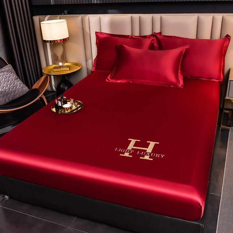 Jogo de Lençol + Fronhas em Cetim - Light Luxury - ModernLar