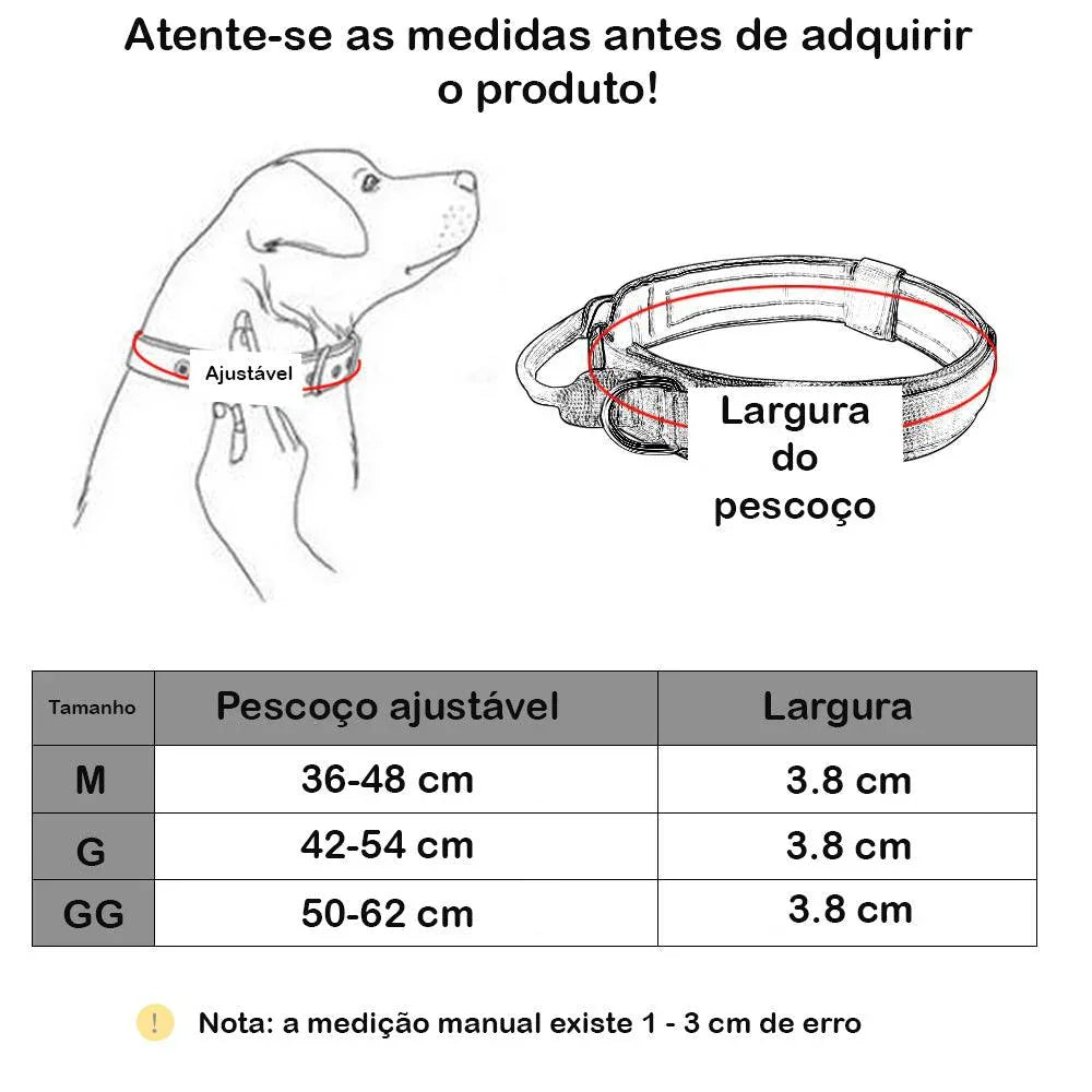 COLEIRA TÁTICA PARA CÃO - ModernLar