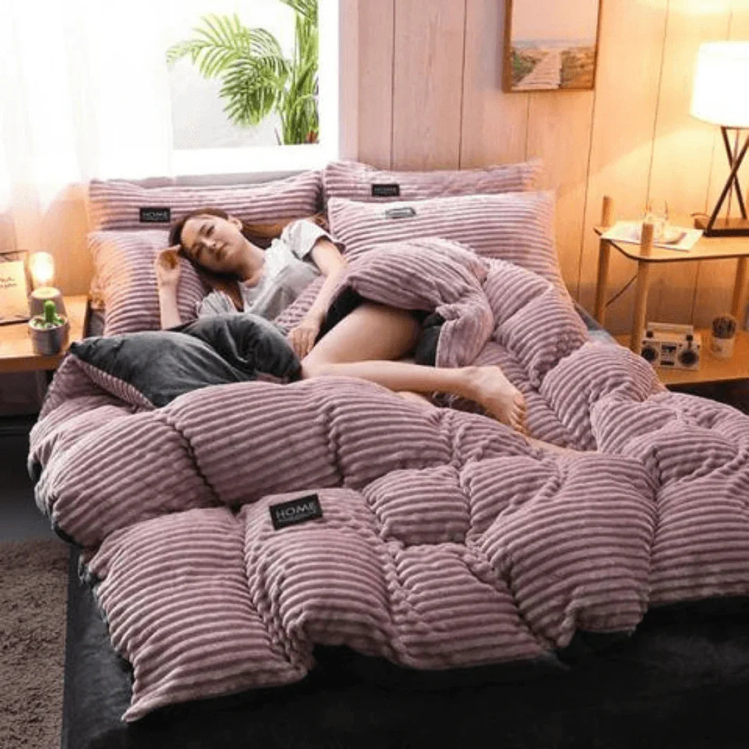 Jogo Completo de Roupas de Cama em Veludo Home™ - ModernLar