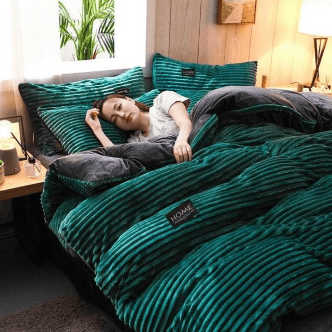 Jogo Completo de Roupas de Cama em Veludo Home™ - ModernLar