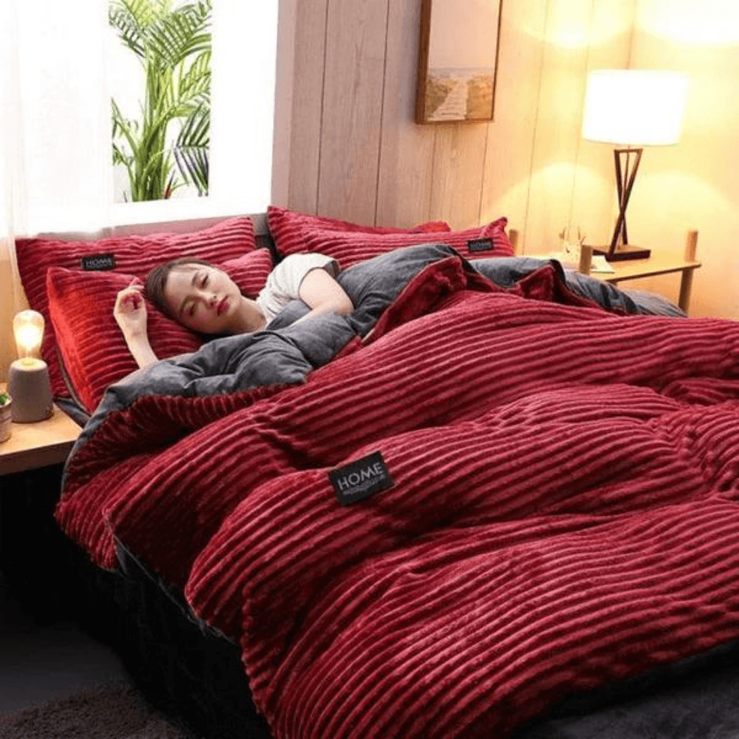 Jogo Completo de Roupas de Cama em Veludo Home™ - ModernLar