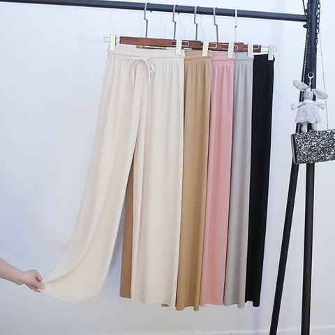 Kit de 3 Calças Sutileza em Seda Gelo / Nova Tendencia Moda Primavera Verão! - ModernLar