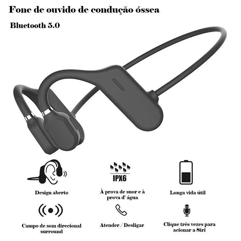 Openear® Headphone Bluetooth 5.0 de Condução Óssea - ModernLar