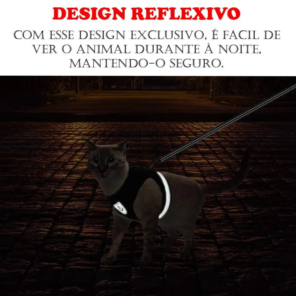 Arreio e Coleira reflexiva premium The Gulliver™ - ModernLar