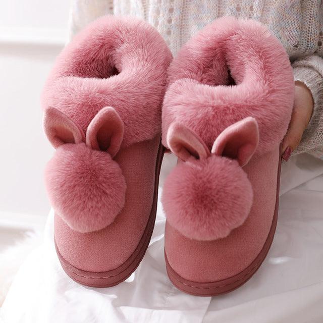 Chinelo de Pelúcia Ultra Confort Estilo Coelho - ModernLar