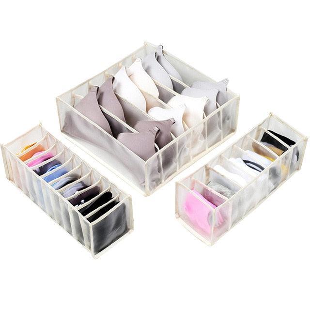 Organizador de Roupas Intimas e Meias - Kit com 3 Unidades - ModernLar