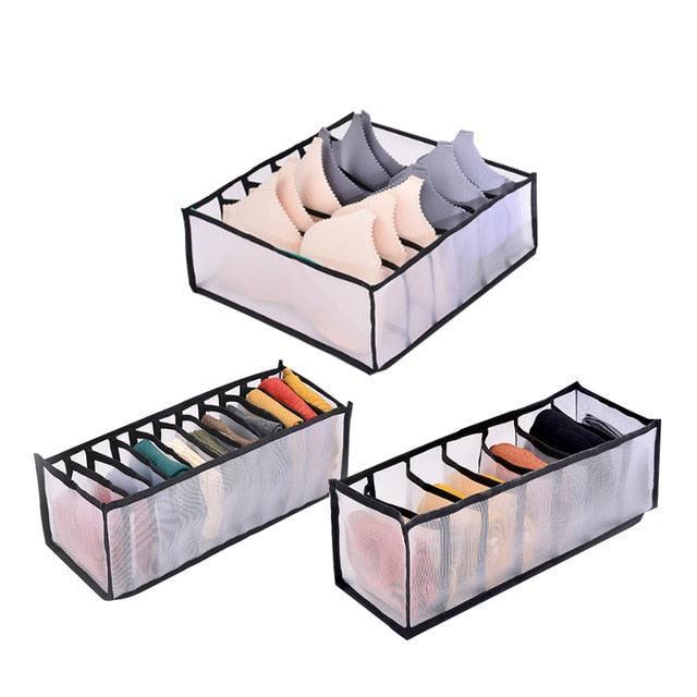 Organizador de Roupas Intimas e Meias - Kit com 3 Unidades - ModernLar