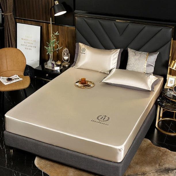 Conjunto Sleep Luxury™ / Lençol de Seda Cetim + Fronhas - ModernLar