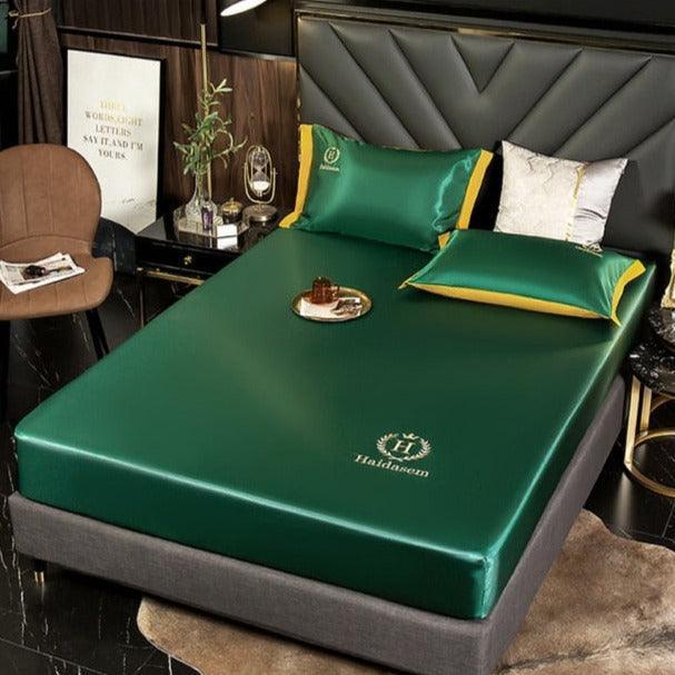 Conjunto Sleep Luxury™ / Lençol de Seda Cetim + Fronhas - ModernLar