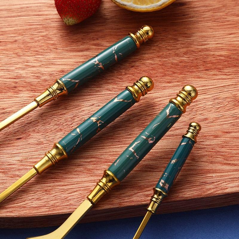 Jogo de Talheres 24pcs GoldDinner - ModernLar