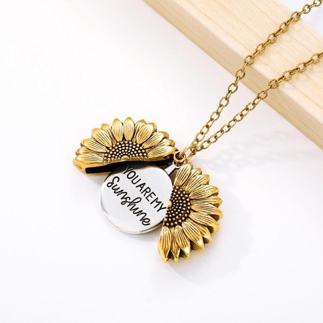 Colar de girassol "You Are My Sunshine" - ModernLar