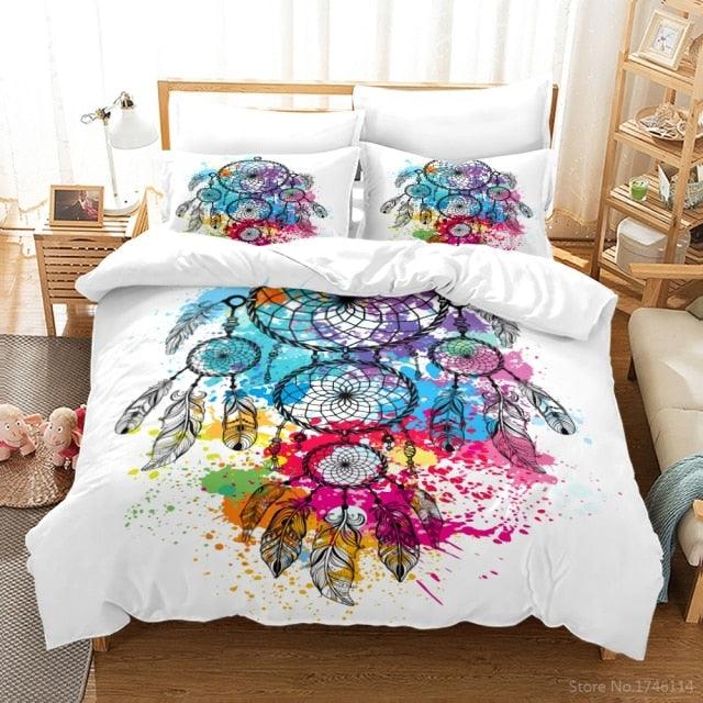 Conjunto Aura Boas Vibrações: Edredom + Capas - ModernLar