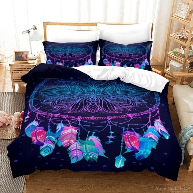 Conjunto Aura Boas Vibrações: Edredom + Capas - ModernLar