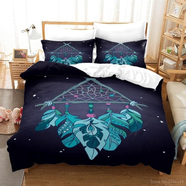 Conjunto Aura Boas Vibrações: Edredom + Capas - ModernLar