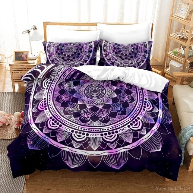 Conjunto Aura Boas Vibrações: Edredom + Capas - ModernLar